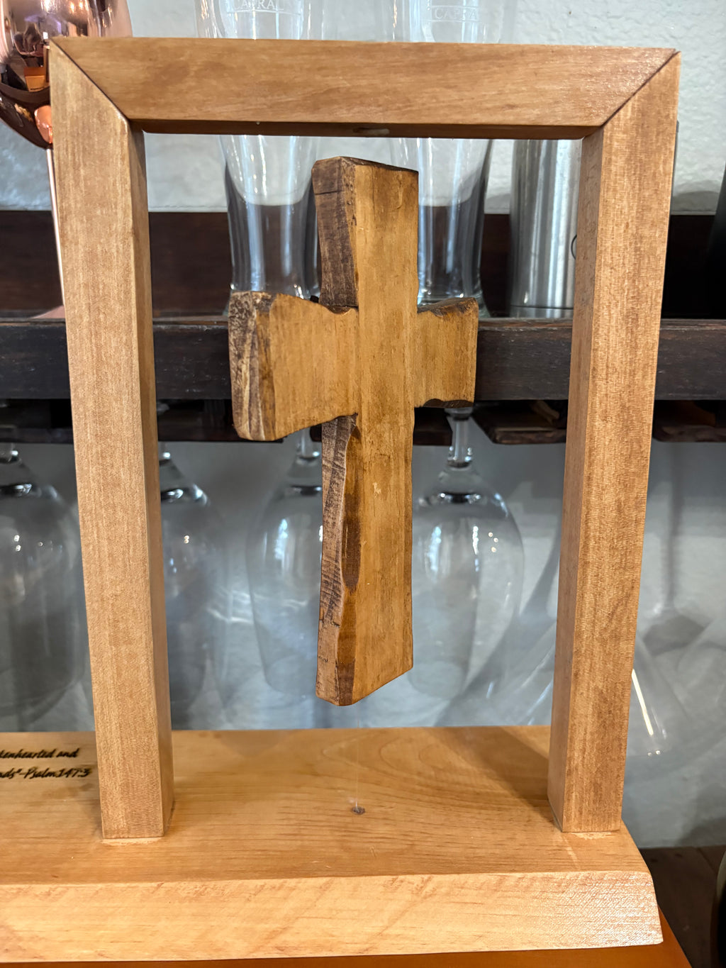 Handmade Floating Cross